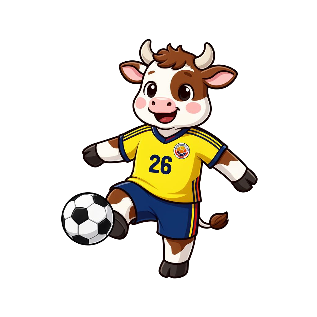 Doña Vaca Mundialista, mascota oficial de La Vaca Mundialista 2026